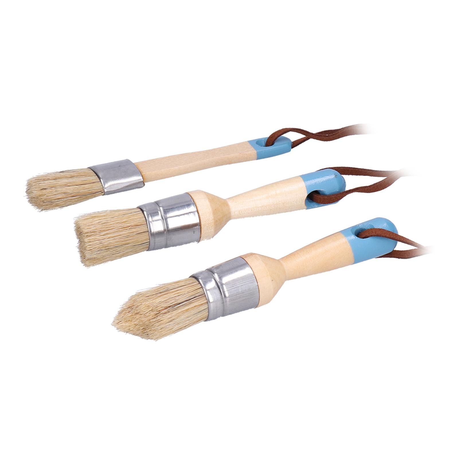 

3 шт. Кисть с деревянной ручкой для проектов по покраске мебели и стен, DIY домашний декор
