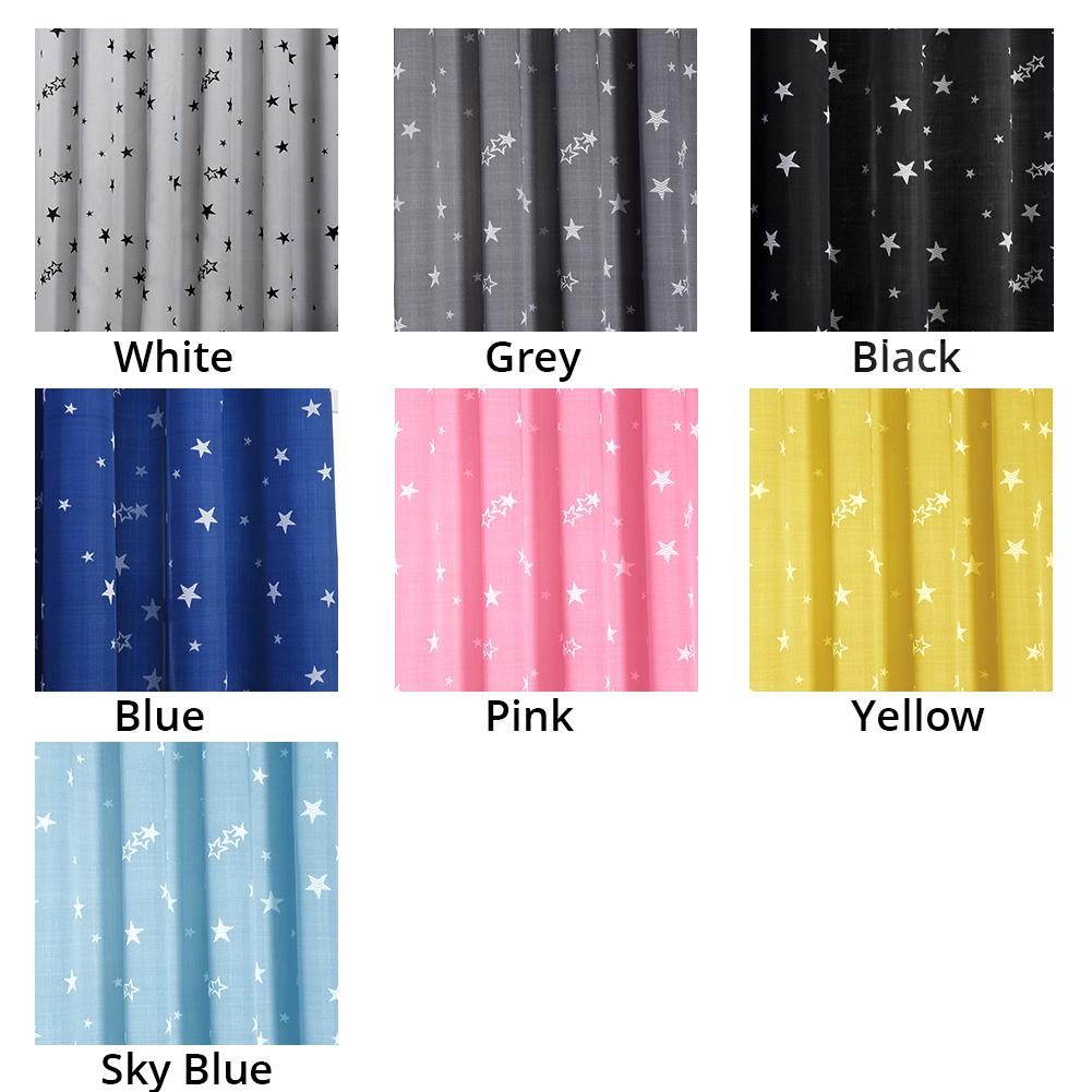 1PC Roman Modern 20%+Semi-Blackout Curtain Embroidered Dream Star Curtains Kitchen Window Bedroom Curtains 1 PCS Lozujoju Home Decor
