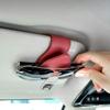 Sonnenbrillenhalter für Auto-Sonnenblende, PU-Leder Magnetischer Brillenhalter Brillenaufhänger-Clip Blendenzubehör für alle Automodelle