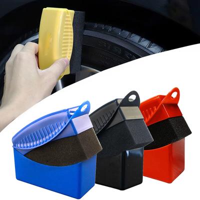 Auto Reifen Wachsen Polieren Reinigen Wischen Waschen Reifen Reifen Rad Felge Zierleiste Kontur Detaillierung Dressing Glanz Pad Schwamm Schaum Bürste