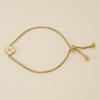 Stainless Steel Shell Clover Letter Bracelet Unique Design Fashionable Wrist Jewelry for Women