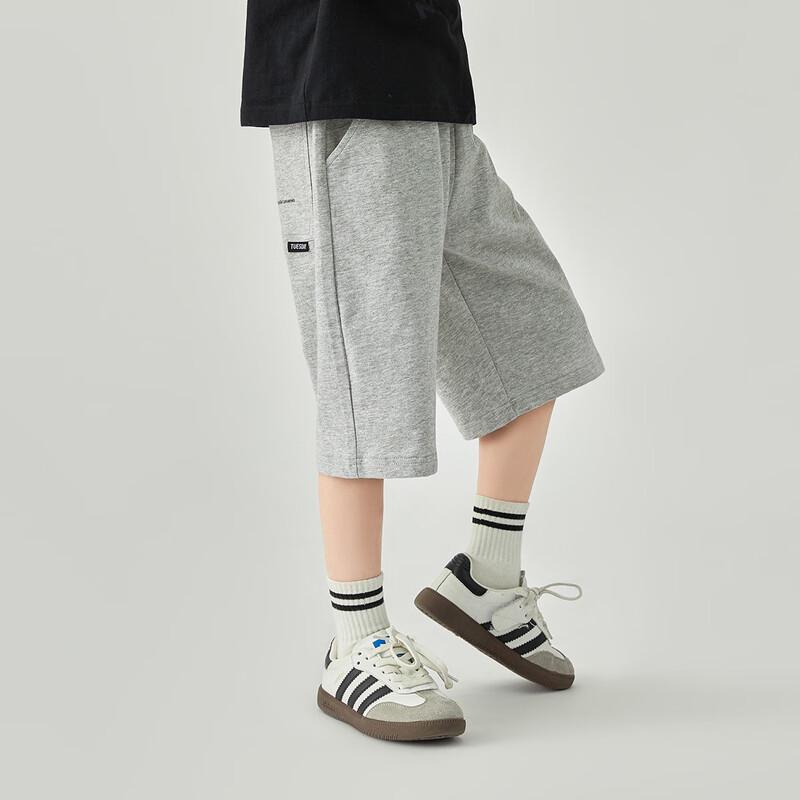 Duoduojia Boys' Summer Cotton Knit Sport Capri Shorts