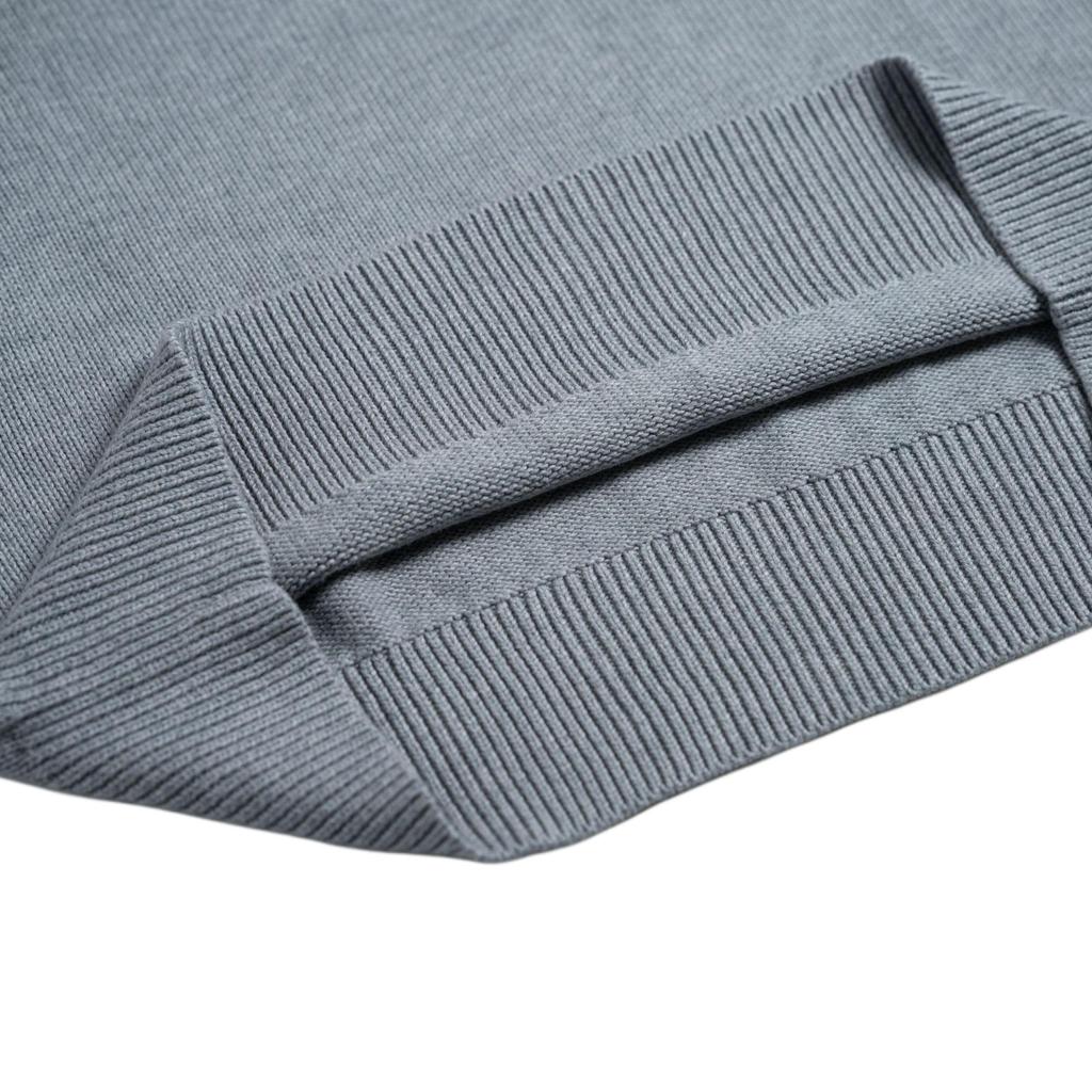 Polo Ralph Lauren Solid Color Small Pony Embroidered High Neck Long Sleeve Knit Sweater Men Sweater Gray 710857915-010