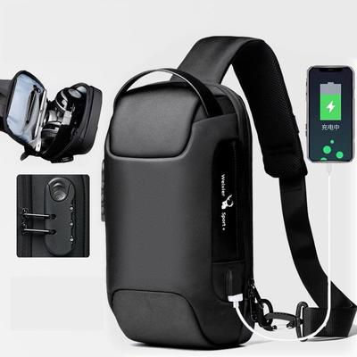 Borsa a tracolla da uomo Borsa a tracolla di sicurezza Borsa a tracolla di grande capacità Borsa sportiva a spalla singola