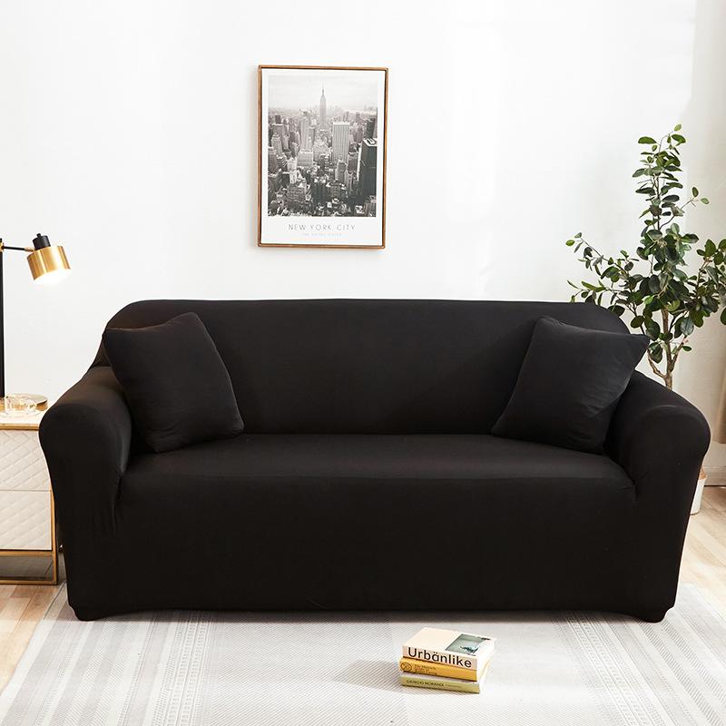 Contemporary Stretch Sofa Slipcover Set – Elastic-band Closure, Non-Slip T-Cushion Design – Cat Scratch Resistant,  Home & Office Furniture Protector