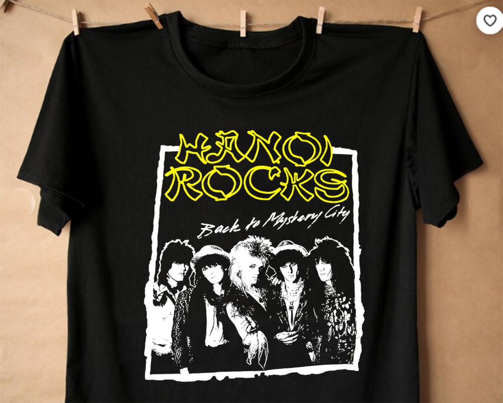 Band Hanoi Rocks T Shirt Black All Size S M L 234XL SG218 Unisex T-Shirt XXXL