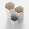 3Pc Plastic Make-up Brush Storage Box White Khaki Jewelry Cosmetics Organizer Make Up Tools
