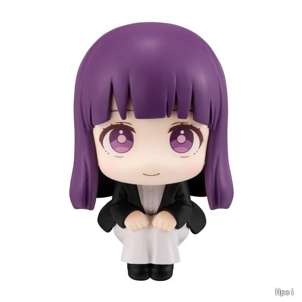 11CM Anime Sousou No Frieren Frieren Figure Look Up Doll Fern Cute Model Sitting Posture Toy Collection Aciton Figure Doll