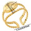 6pcs/lot Gold Plated Stainless Steel Base Rings Settings DIY Blank Knuckle Rings for Women Jewelry Charms Never Fade Wholesale
