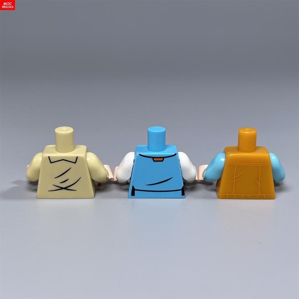 MOC Bricks 4cm Figure Printed Body Part Suit Torso Women Man Baseball Uniform Building Blocks Assembles Children's Toys Gifts