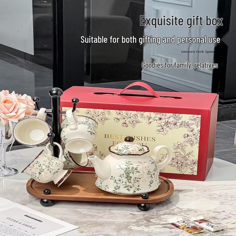 Prosperous Flower Automatic Teapot Gift Set