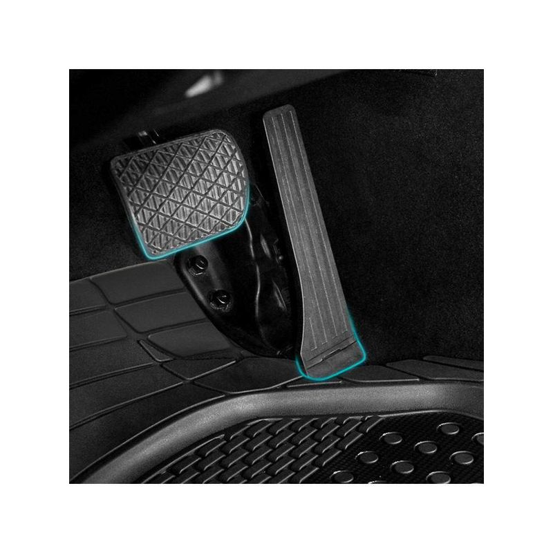 Single-Piece Car Floor Mat for the Driver's Seat, Waterproof, Non-Slip, Dirt-Resistant, Cuttable Silicone Carpet-Style Foot Mat
