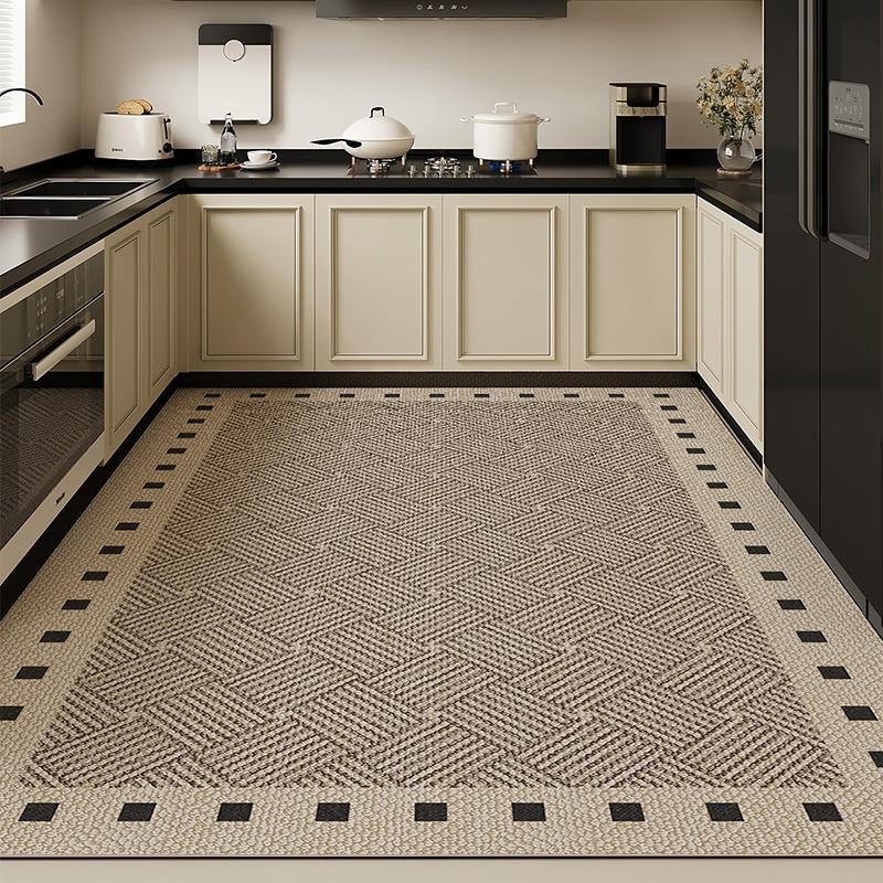 Carpet for Kitchen Waterproof Floor Mat Large Size Pvc Leather Oil Proof Non-slip Foot Mats Minimalist Home Decoration Rug