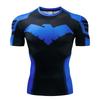 Spiderman Batman Superhero 3d Print Gym Tshirt Men Fitness Tee Compression Tops