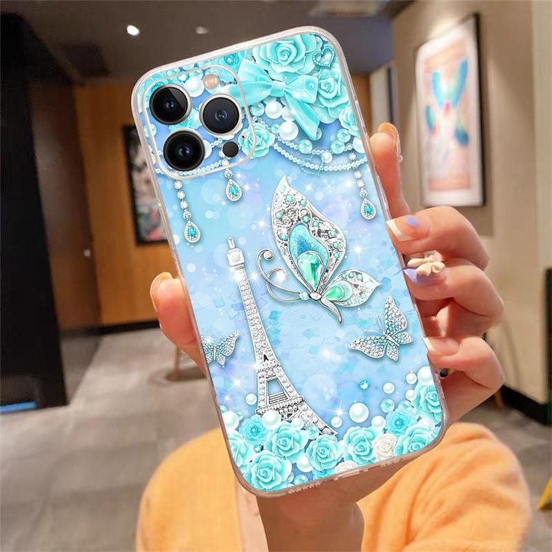 Phone Case For Iphone 17ProMax Air 16 15 14 13 Pro Max 15 16 Pro 15Plus Colorful Butterfly Flower