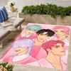 1pc KPop Demon Hunters SAJA BOYS1 Design Area Rug - Non-Slip, Soft & Cozy Floor Mat for Living Room, Bedroom, Office - Indoor/Outdoor Decorative Carpe