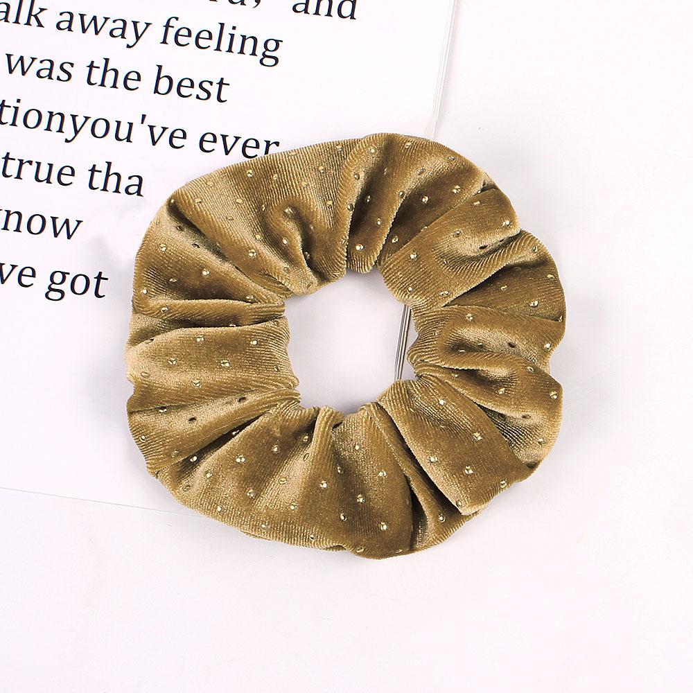 Velvet Nail Pearl Scrunchie Women Elastic Hair Rubber Bands Accessories Gum For Women Girls Ties Hair Ring Rope Ponytail Holder