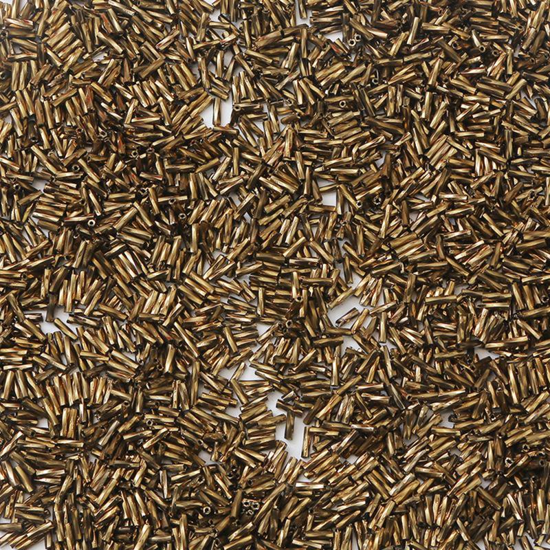 

Посеребренные стеклянные рисовые бусины - трубчатые, россыпью для самодельных украшений и шитья 2x6mm, Hole: 0.8mm, 10g/pack