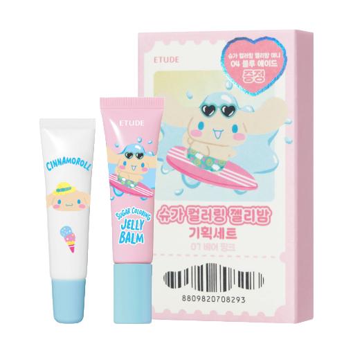 Etude Cozy Fixing Tint (Tanning Pochacco) / Sugar Coloring Jelly Balm (Tanning Cinnamoroll)