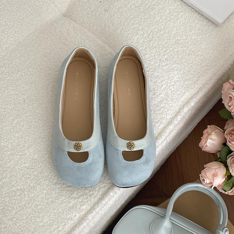 Französische Retro rote Mund flache Einzel Schuhe Damen 2025 neu Frühling ein Pedal weichsohlige vielseitige Mary Jane Schuhe