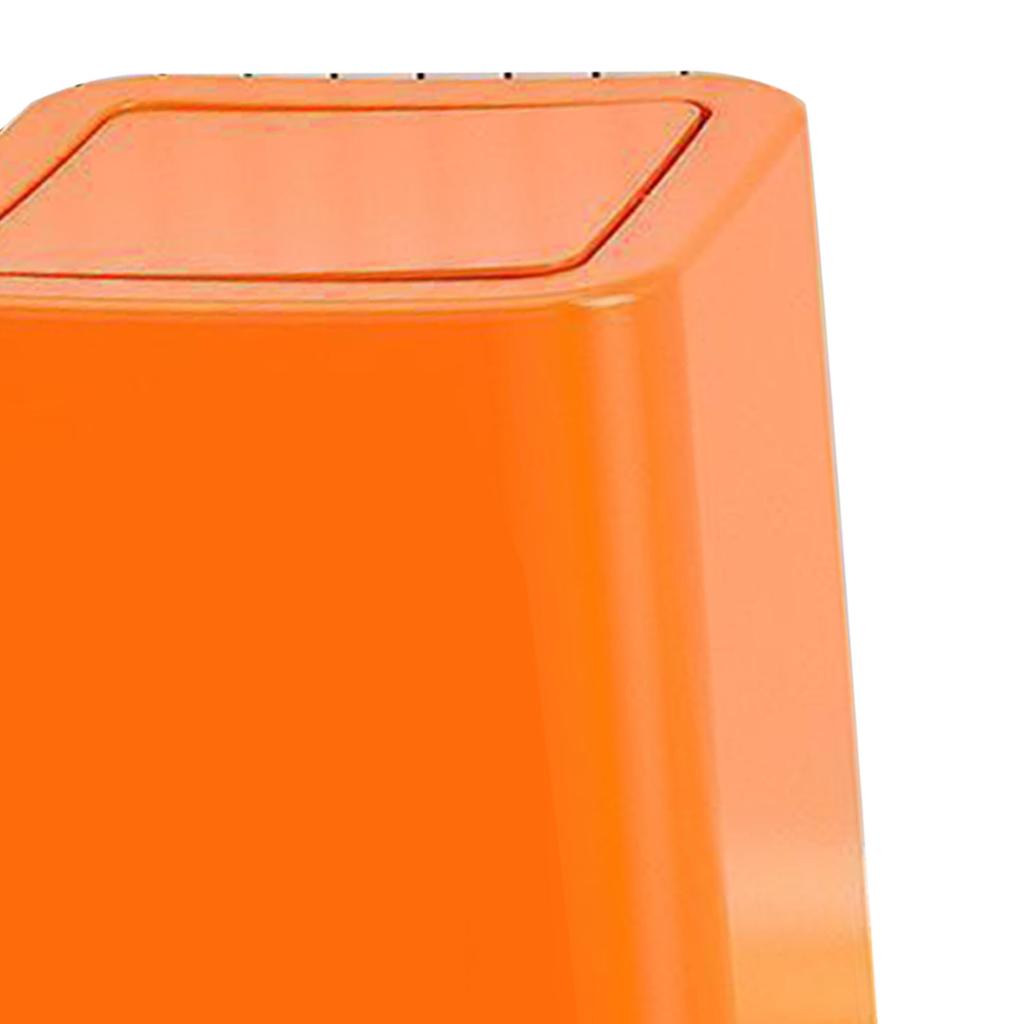 Soptunna 9L Tecknad Mönster Söt Utseende Papperskorg Avfallskorg med Svänglock för Hemma Badrum