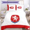 Czech Republi Football Printed Bedding 3 Piece Set Cozy Breathable Bed Cover Set as Housewarming Holiday Gift