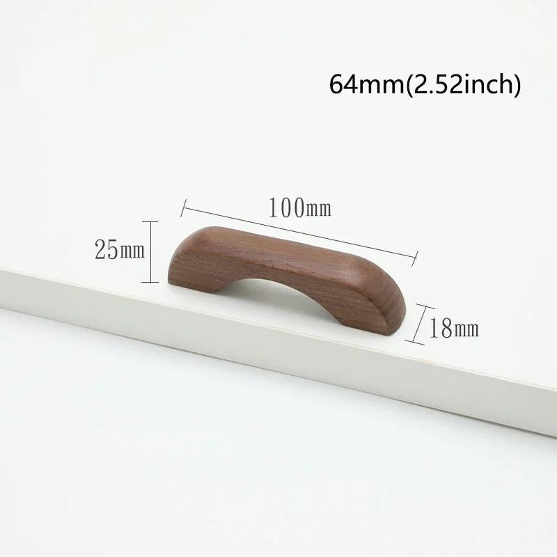Wooden Cabinet Doors Drawers Solid Wood Handles Nordic Cabinets Shoe Cabinets Wooden Minimalist Circular Wardrobe Handles
