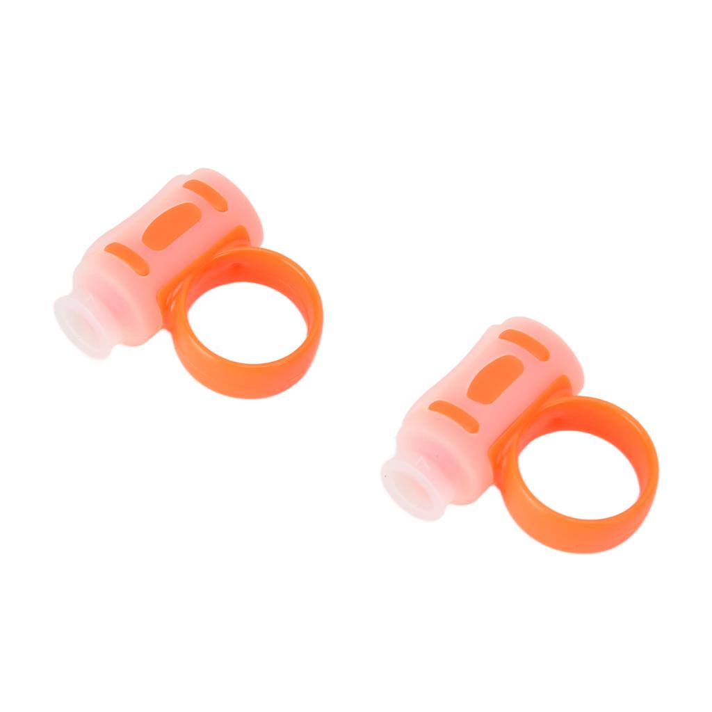 1 Pair Drum Sticks Aid Silicone Finger Controller Jazz Drumstick Control Clip for BeginnersOrange White