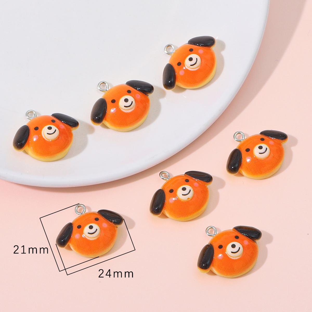 

4шт мультфильм подвески из смолы для изготовления ювелирных изделий DIY браслет брелок аксессуары 24*21mm