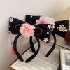 Pearl Hanfu Hair Hoop Cloth Chinese Style Headband Traditional Ancient Style Headwear  Festival