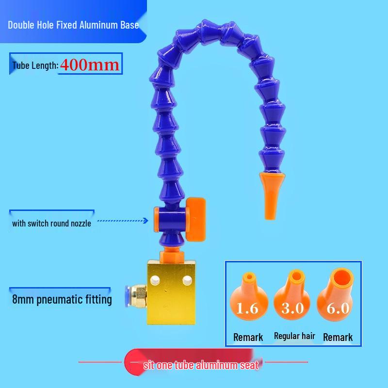 Adjustable Magnetic Base Air Nozzle with Universal Gooseneck Tube