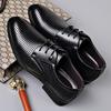 Fashion Summer New Business Breathable Hollow Leather Shoes Men's British Large Size Sandals Korean Casual Fashion Dress Shoes Male