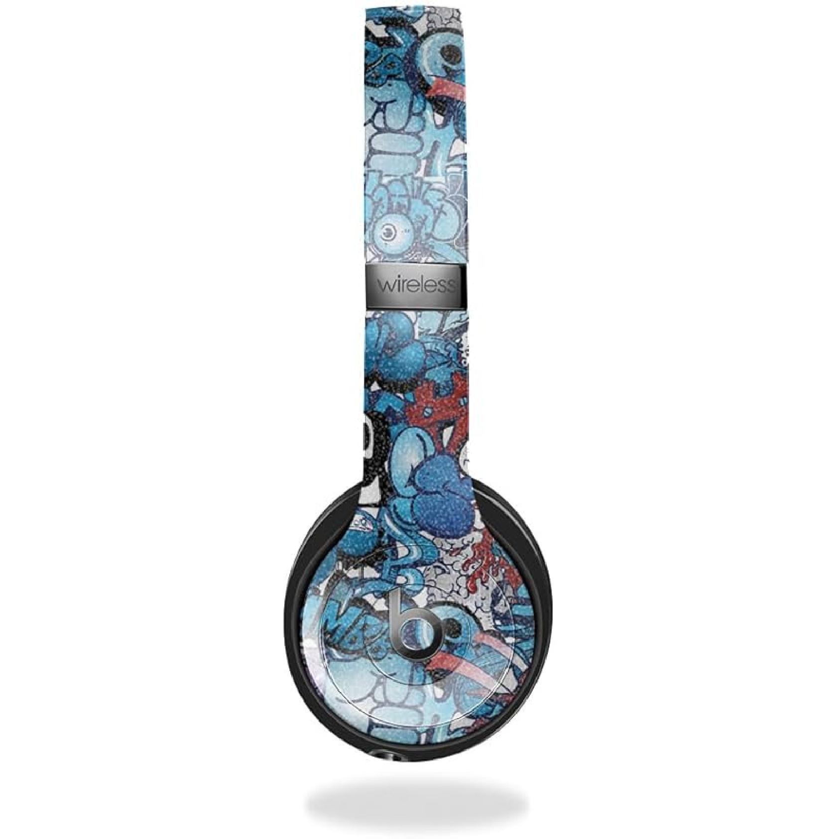 Carbon Fiber Skin Compatible with Beats Solo 4 - Candy Skulls - Premium 3M Vinyl Protective Wrap Decal Cover - Easy to Apply | Crafted in The USA by Matte Finish