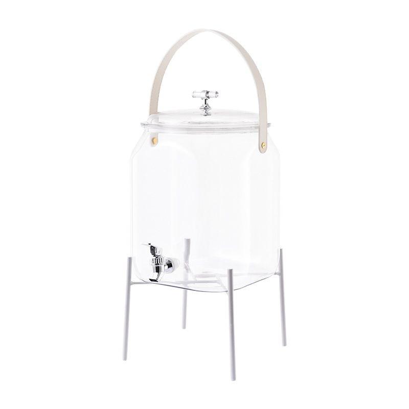 Refrigerator Beverage Dispenser with Faucet for Water, Juice, Lemon Tea, or Cola