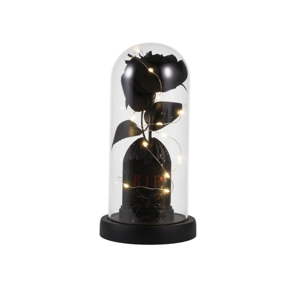 Halloween Glass Decorative Light with Glowing Effect for and Holiday Decor
