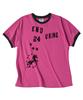 Eontaiteulseoul Enduring Unicorn Ringer Crop Short Sleeve Pink