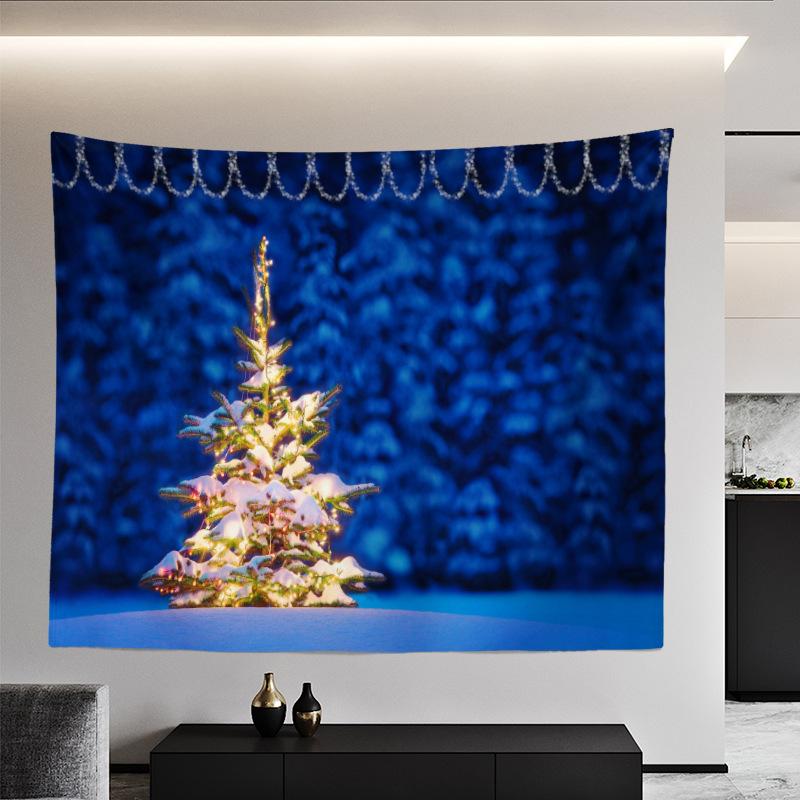 Weihnachtsteppich, europäische und amerikanische Weihnachts-Schlafzimmer-Raumaufteilung, Hintergrundtuch, Wandverkleidung