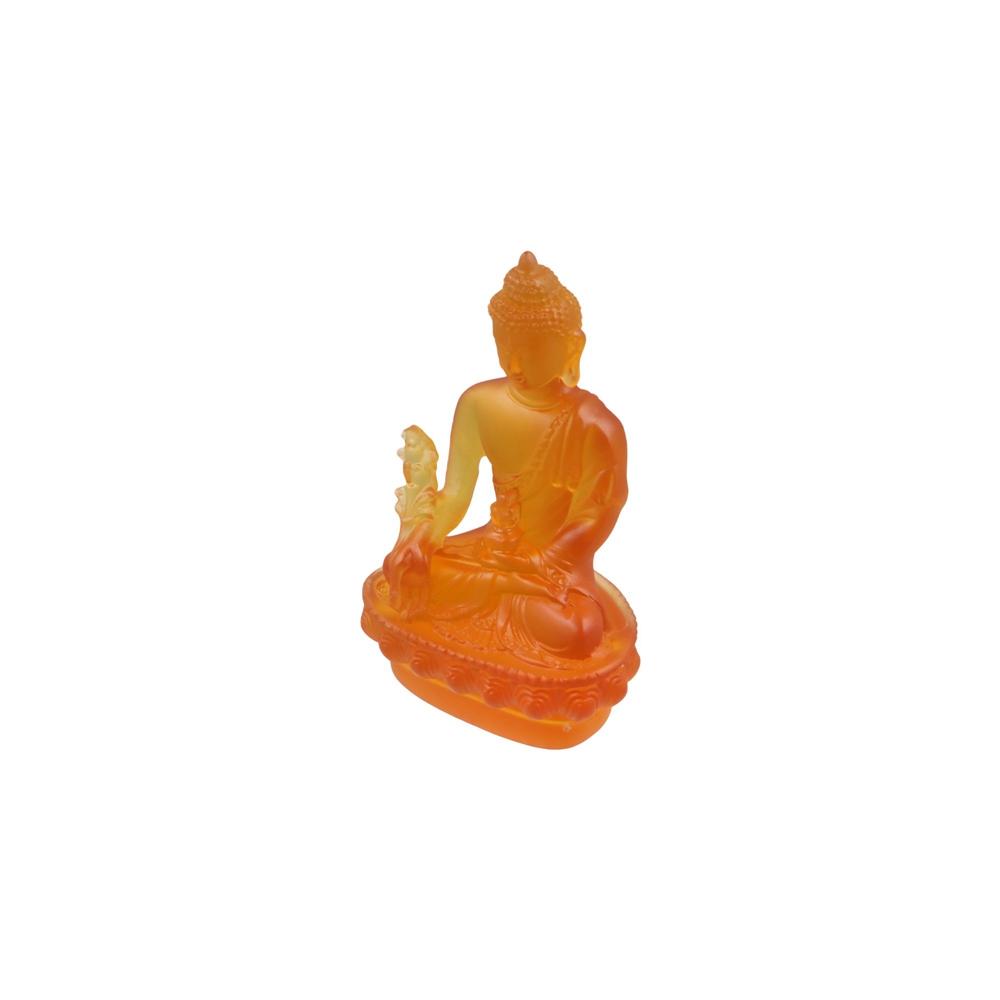 Thai-style Medicine Buddha Statue Resin Craft Handmade Resin Buddha Crafts Zen Ornaments Pharmacist Buddhist Sculpture Desktop