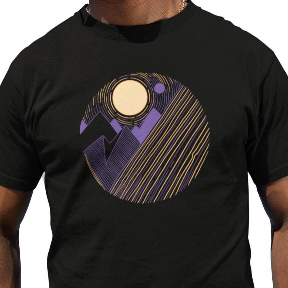 

26 Mountains T-shirt Men Nature Geometric T shirt Man Landscape Graphic Sun Shi Unisex T-Shirt XXL