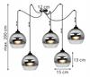 ELEGANT CHROME LED SPIDER HANGING LAMP
