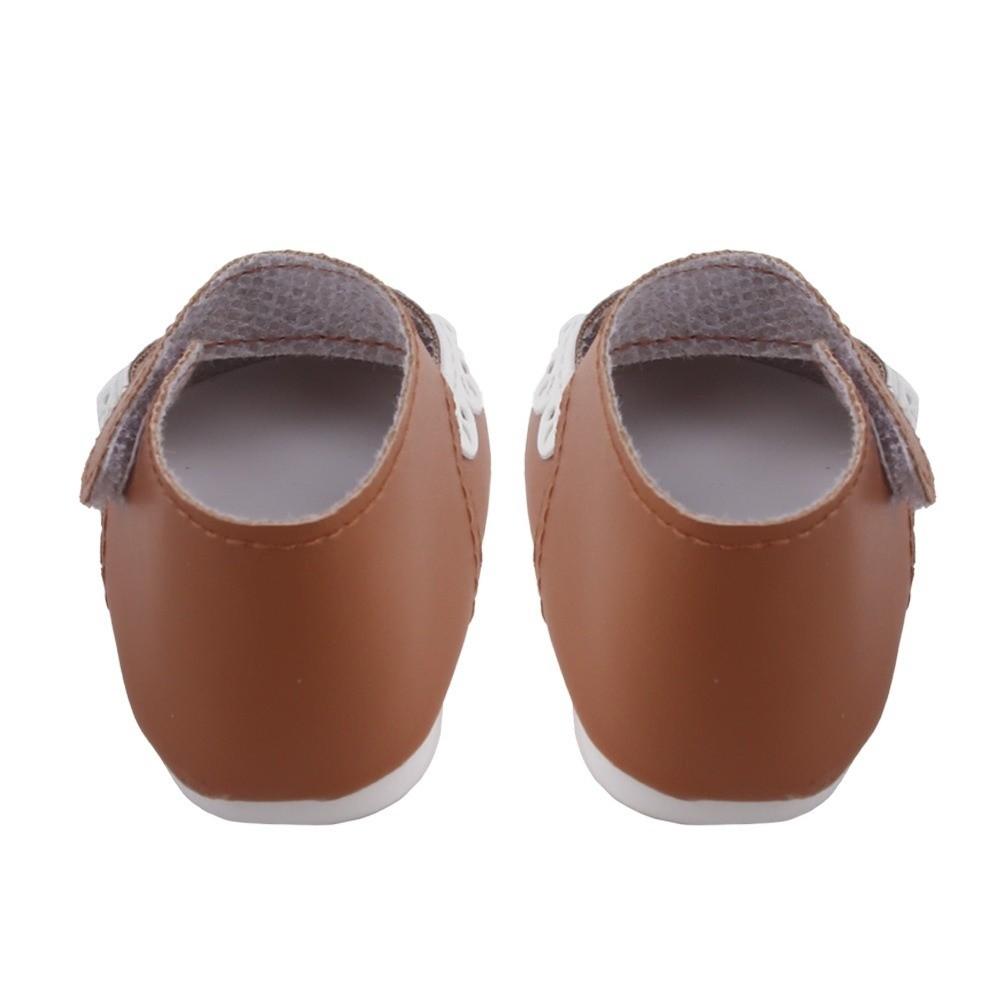 Ruffle Design Doll Shoes 8cm Size Baby Doll Shoes Toy Shoes Doll Accessories For 55cm Dolls