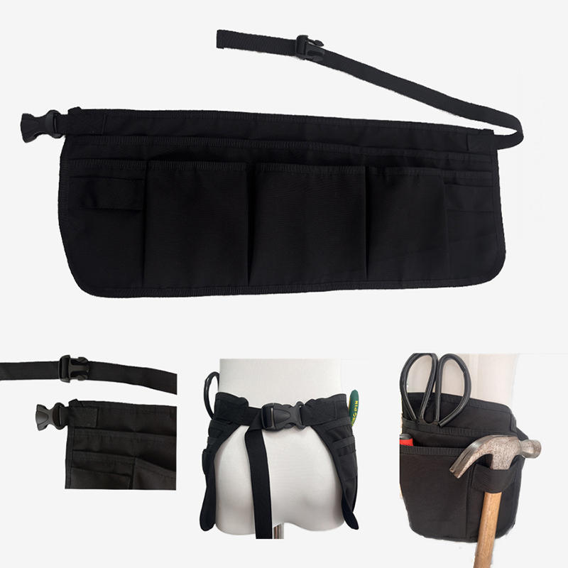 Utility Tool Belt Multi-Pocket Waist Pouch Men Carpenters Electricians Gardening Work Durable Adjustable Large Capacity Tool Bag