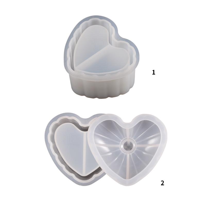 Candle Cup Jar Storage Box Container Molds Storage Box Mold Silicone Mold Epoxy Resin Trinkets Holder Home Decoration