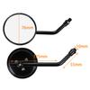 nakira Motorcycle Mirror 10mm Cross Cub Hunter Cab Monkey 125 Ducks 125 Black