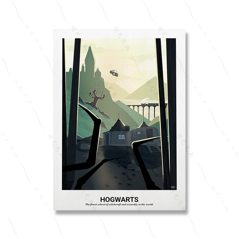 Landscape Minimalist Poster Movie World Canvas Print Lake Sun Mountain Canvas Painting Abstract Farm Picture Room Home Decor