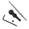 4pcs HSS 4241 Carpentry Countersink Drill Bit Set Quick Change Hex Shank Screw #6 #10 #13 #16+1pc Wrench