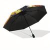Halloween Witch's Cauldron Stained Window DecalUmbrella, Portable 3-Fold Compact Umbrella,Christmas Gift ES457