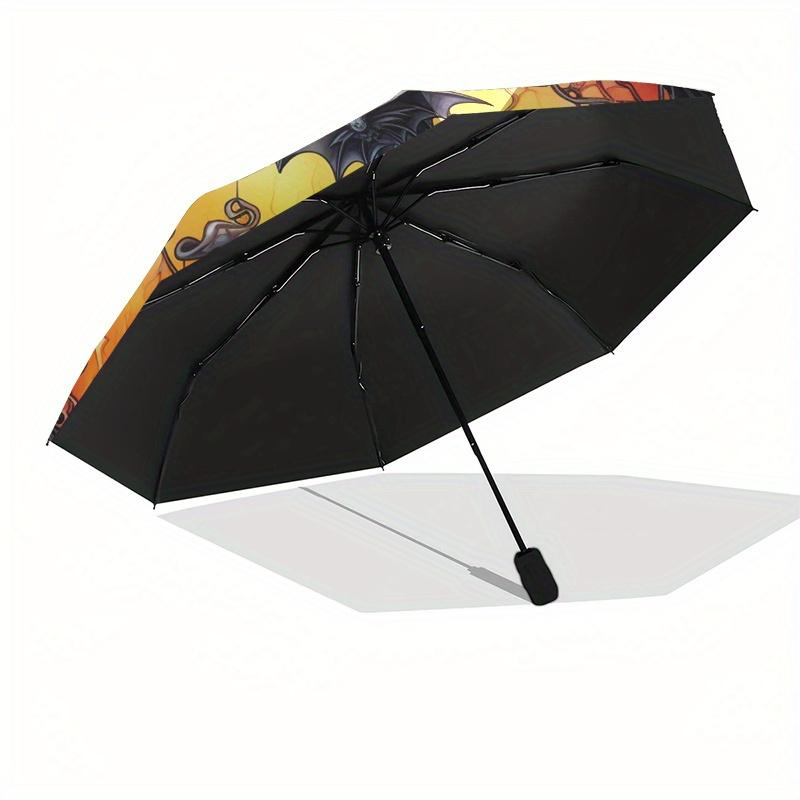 Halloween Witch's Cauldron Stained Window DecalUmbrella, Portable 3-Fold Compact Umbrella,Christmas Gift ES457