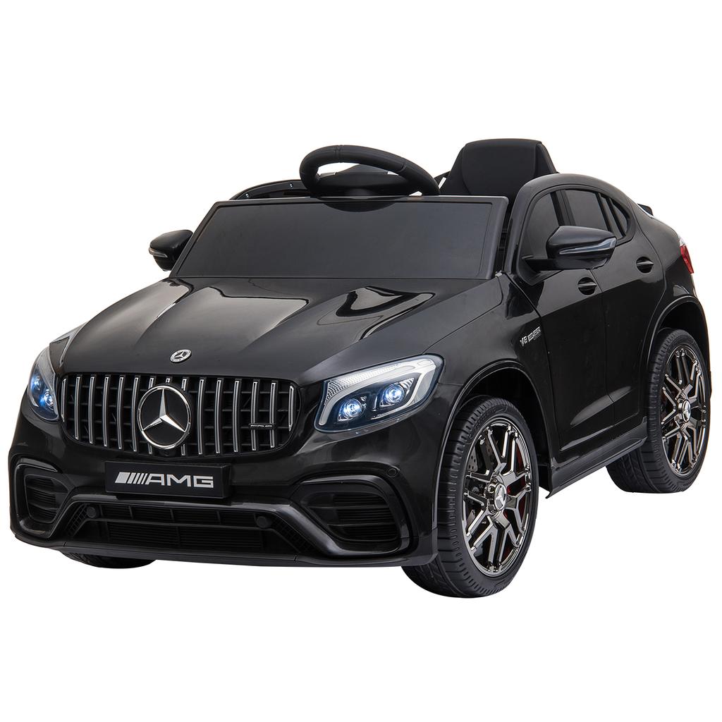 Electric Car, Mercedes Licensed, for Children 3+, 12 V, Remote, 115 x 70 x 55 cm, Black