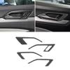 LHD / RHD For VW Golf 8 GTI MK8 Soft Carbon Fiber Car Styling Interior Doors Handle Panel Door Bowl Cover Trim